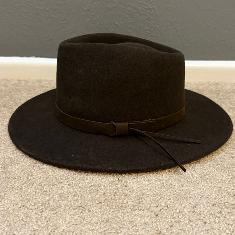 Twister Black Wool Fedora - Picture 2 of 4